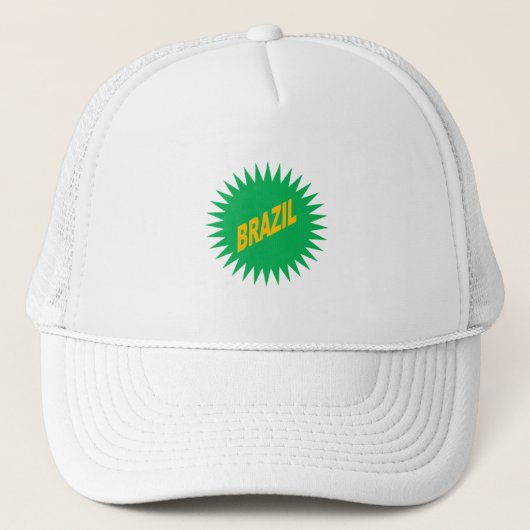 Casquette Trucker blanche  SOLEIL  BRAZIL (Devant)