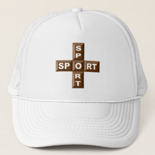 Casquette trucker blanche SPORT CHOCOLAT Pet