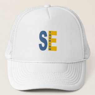 Casquette Trucker blanche  SWEDEN  TOURISM