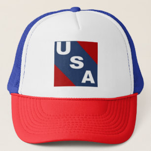 Casquette Trucker bleu blanc rouge USA