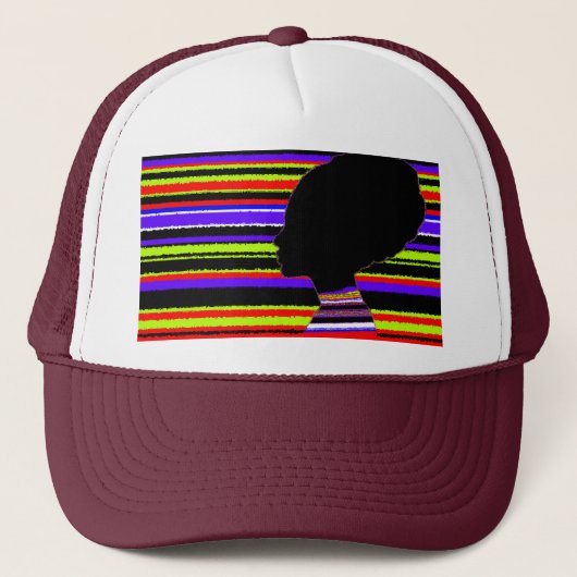 Casquette Trucker Chromatic Stripe Profile – Pop A (Devant)