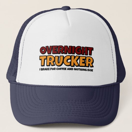 Casquette Trucker de nuit, conducteur amusant (Devant)