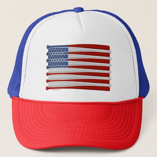 Casquette Trucker Hat Amérique de baseball (USA) (Devant)