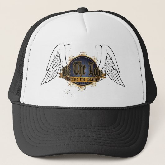 CASQUETTE TRUCKER-HAT BE THE LOVE BLK (Devant)