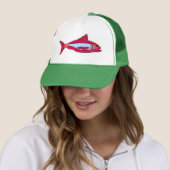 Casquette Trucker Hat fish (En situation)