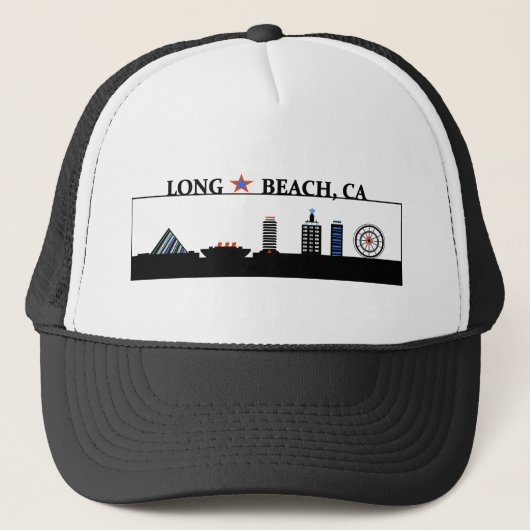 Casquette Trucker Hat of Long Beach Monuments (Devant)