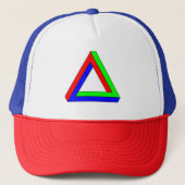 Casquette Trucker Hat Optique Triangle illusion (Devant)