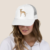 Casquette Trucker italien Greyhound Cute Cartoon Chien (En situation)