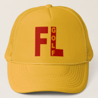 Casquette trucker jaune FLORIDA GOLF
