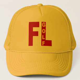 Casquette trucker jaune FLORIDA GOLF Pet