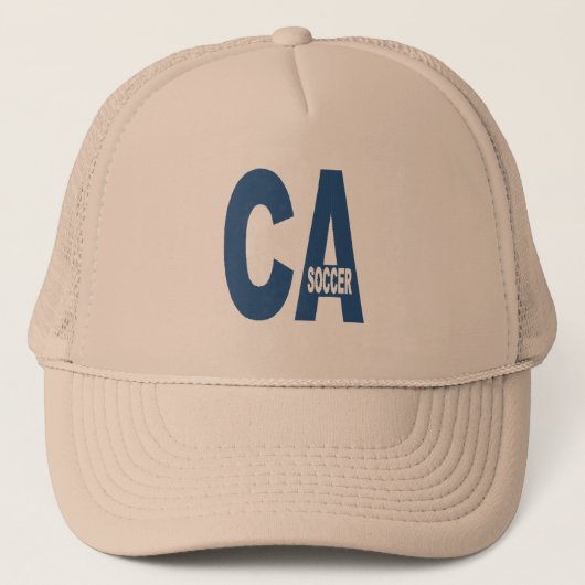Casquette Trucker kaki CALIFORNIE FOCCER (Devant)