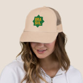 CASQUETTE TRUCKER KAKI DESIGN BRASIL (En situation)