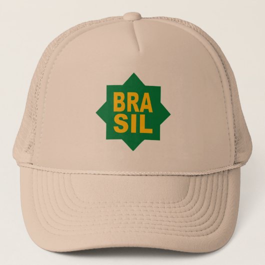 CASQUETTE TRUCKER KAKI DESIGN BRASIL (Devant)