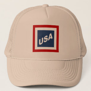 CASQUETTE TRUCKER KAKI DESIGN USA