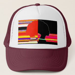 Casquette Trucker Pop Art Glitch Split Profile