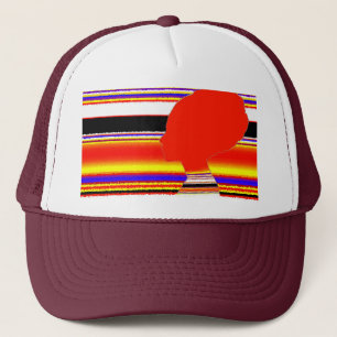 Casquette Trucker Profil Rouge Vivid – Pop Art