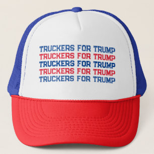 Casquette Truckers Pour Trump Patriotique Rouge Bleu Bleu