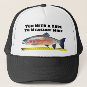 Casquette Truite arc-en-ciel et ruban métrique drôle