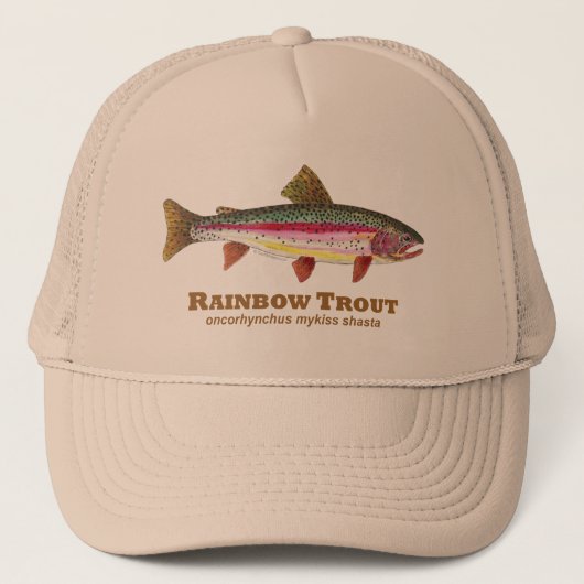 Casquette Truite arc-en-ciel latine (Devant)