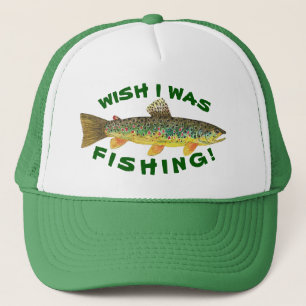 Casquette Truite Brown "J'aimerais pêcher"