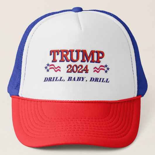Casquette Trump 2024 Drill Baby Drill (Devant)