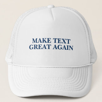 Casquette Trump - Ajoutez votre propre Slogan