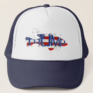 Casquette Trump Drapeau Poisson en bulles