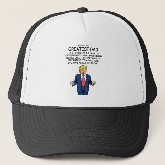 Casquette Trump Fête des pères Trump papa anniversaire (Devant)