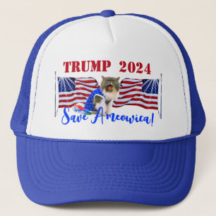 Casquette TRUMP fur A'meowica ! Chapeau Chat Chat Cute
