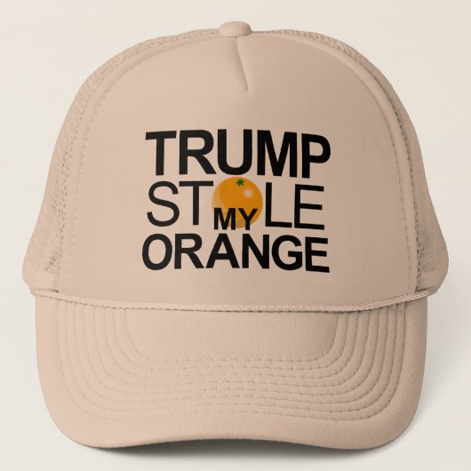 Casquette Trump m'a volé mon orange (Devant)