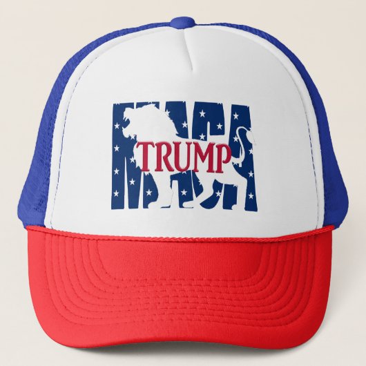 Casquette Trump MAGA White Lion (Devant)