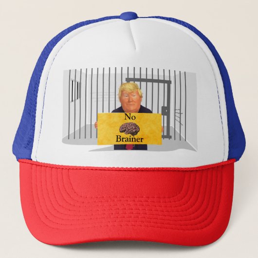 Casquette Trump pas de chapeau de Trucker Brainer (Devant)