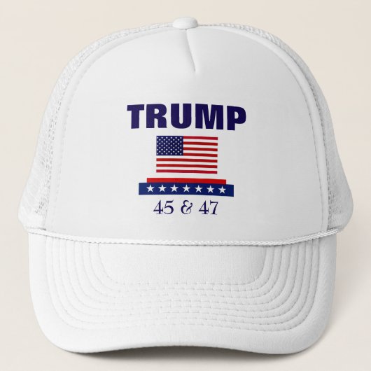 CASQUETTE TRUMP PRÉSIDENT 45 & 47 (Devant)