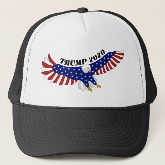 Casquette TRUMP USA Eagle Logo Stars Stripes (Devant)
