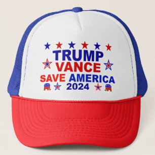 Casquette Trump Vance 2024 Sauvez l'Amérique