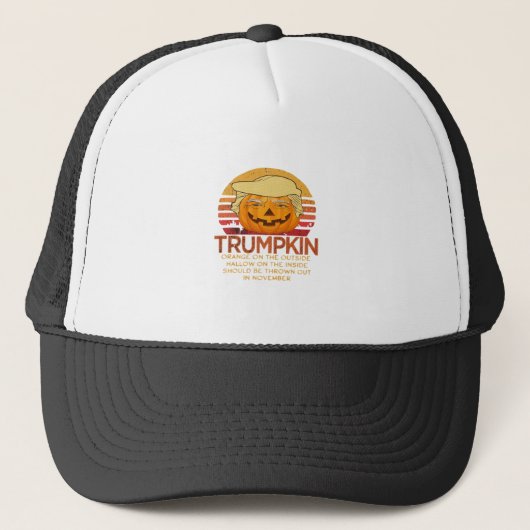 Casquette Trumpkin Halloween Funny Classic - Pumpk politique (Devant)