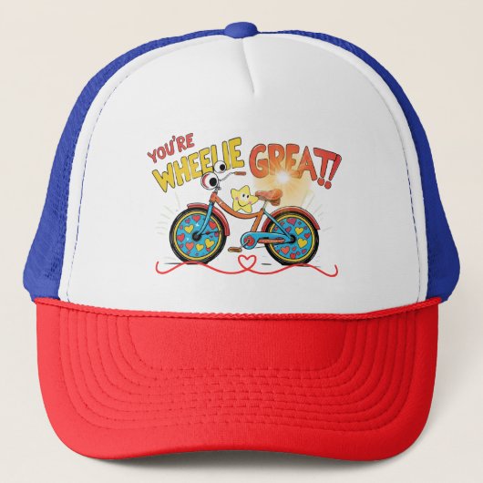 Casquette Tu es un super chapeau drôle Wheely (Devant)