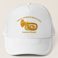 Tuba Player High School Band Gold Personnalisé