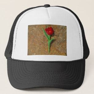 Casquette Tulipe rouge et jaune