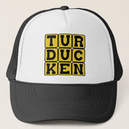 Casquette Turducken, poulet dans un canard en Turquie (Devant)