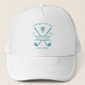 Casquette Turquoise Classic Golf Club Nom (Devant)