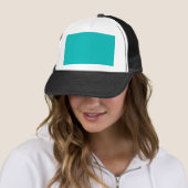 Casquette Turquoise pastel (En situation)