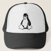 Casquette Tux Penguin - (Linux, Open Source, Copyleft, FSF) (Devant)