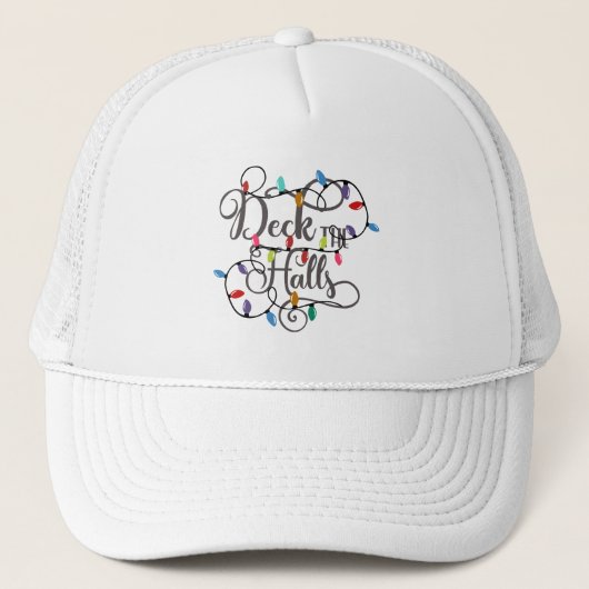 Casquette Typographie amusante Noël (Devant)