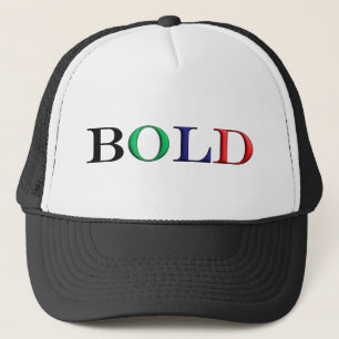 Casquette Typographie d'ambition en gras Lettres d'assertion