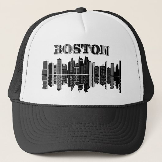 Casquette Typographie de Boston Skyline (Devant)