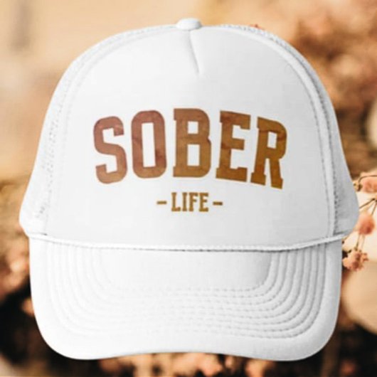 Casquette Typographie de la vie de Sober