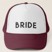 Casquette typographie rétro noir BRIDE (Devant)