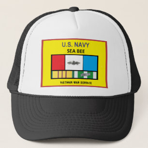 CASQUETTE U.S. VÉTÉRAN DU VIETNAM D'ABEILLE DE MER DE MARI