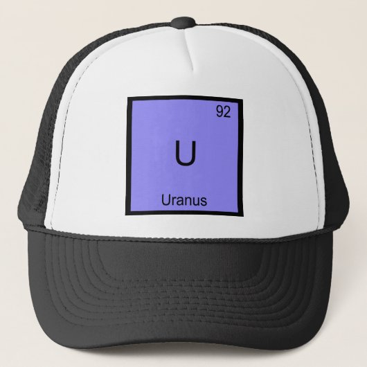 Casquette U - Uranus Funny Chimie Élément Symbole Tee (Devant)